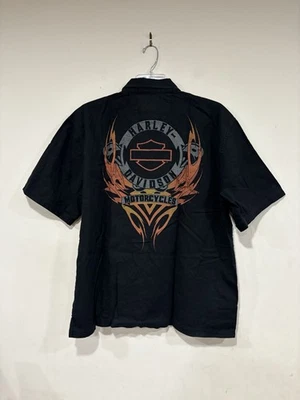 Camisa vintage Y2K Harley Davidson tribal abotonada talla XL  Foto 1 de 4