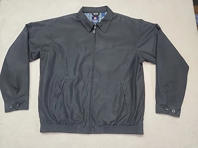 Chaqueta Cortavientos Chaps RL Cremallera Completa Talla L Negra Bolsillos Logo Clásica Nueva Foto 1 de 4