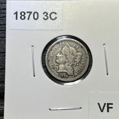 1870 Three Cent Nickel - Image 1 of 2