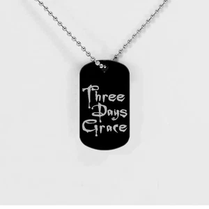 Three Days Grace inspirierter Erkennungsmarke Anhänger | Acryl Halskette | Rock Band Schmuck - Bild 1 von 1