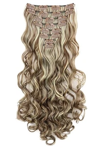 CAISHA XXL 18" 8 Piezas Juego Clip En Extensiones Extensión Cabello Mezcla CES15-1 - Imagen 1 de 8