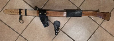 Conjunto de cinto e coldre vintage década de 1960 Herb Wilmeth Police Duty – Clovis, quase perfeito - Imagem 1 de 4