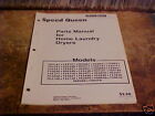 Speed Queen Parts 1978 Manual For Home Dryers F Series photo
