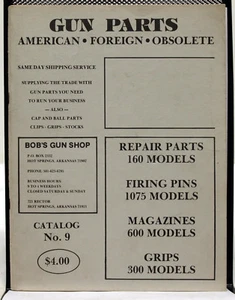 Vintage Gun Parts American*Foreign*Obsolete Catalog No. 8 Bob's Gun Shop - Picture 1 of 2