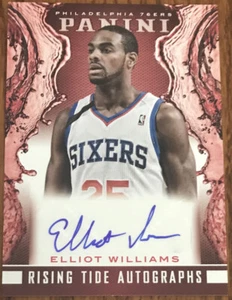 2013-14 Panini Rising Tide Autographs Elliot Williams #28 Philadelphia 76ers - Picture 1 of 2