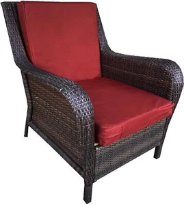 Outdoor 2 Pack Deep Seat Chair Patio Cushions Memory Foam 24"X22"X4" Waterproof - Picture 1 of 28