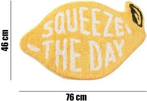 18"x30" Lemon Bathroom Mat Bath Rug Kitchen Carpet Lime Non-Slip Squeeze The Day - Picture 1 of 9