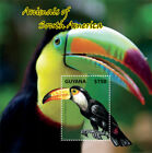 Guyana 2014 - Animals Of South America - Souvenir Stamp Sheet - Scott #4347 MNH