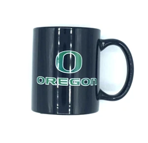OREGON DUCKS 11oz BLACK CERAMIC TEAM LOGO COFFEE MUG FREE SHIPPING - Picture 1 of 1