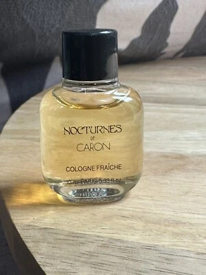Vintage Nocturnes de Caron Cologne Fraiche .33 oz 10 ml Mini Small Travel Bottle - Image 1 of 3