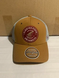 Florida State Seminoles FSU NCAA Zephyr Brown Mesh Snapback Adjustable Hat New - Picture 1 of 5