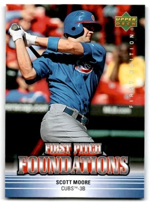 2007 Upper Deck First Edition Scott Moore Baseball Cards #FPF-SM - Image 1 of 2