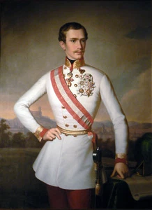 Portrait of Emperor Franz Joseph in Ljubljana Canvas Print - Picture 1 of 1