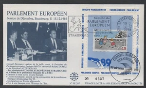 FRANCE - EUROPE / 1989 STAMP DOOR ON NUMBERED ENVELOPE (ref 4479) - Picture 1 of 1
