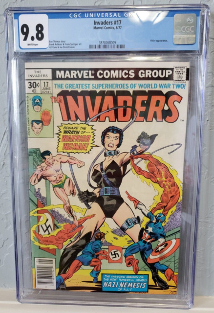 Invaders #8 NM- 9.2 1st Union Jack Cover, a Beautiful Classic Marvel Comics  c187 | Comic Books - Bronze Age, Marvel, Invaders, Superhero