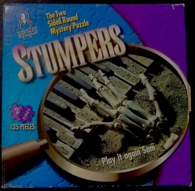 PUZZLE MISTERIOSO DE 2 CARAS REDONDO STUMPERS DESCONCERTADO - 135 PIEZAS NUEVO 1996 Foto 1 de 2