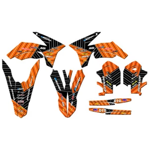 2011-2012 SX RACE SERIES Orange Senge Graphics Kit Compatible with KTM - Picture 1 of 10