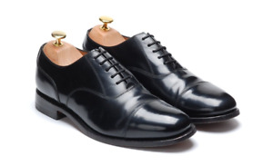 Loake Men`s Black Capped Oxford Shoes - `200B` Size 8 G  41.9