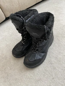 Trespass schwarz wasserdicht Herren Damen Unisex Schnee Wanderschuhe Größe 6 EU 40 - Bild 1 von 7