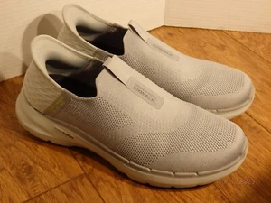 Skechers Slip Ins Go Walk 6 Men's 10.5 Wide Fit Gray Athletic Sneakers Shoes - Picture 1 of 8