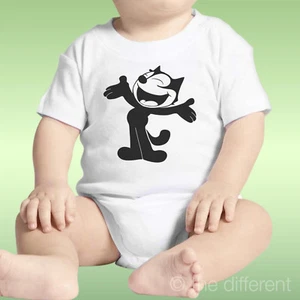 Body Neonato Unisex Gatto Nero Cartoon Black Cats Idea Regalo - Imagen 1 de 1