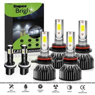 6X faros delanteros LED + faros antiniebla 6000K para Chevy TrailBlazer 2002-2009 Foto 1 de 4