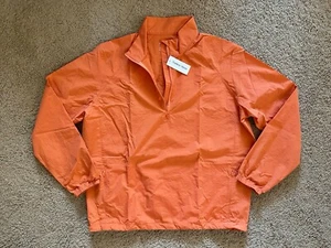 Size XXL, 3XL - Outdoor Voices Retro Nylon Quarter Zip Windbreaker Orange New - Picture 1 of 7