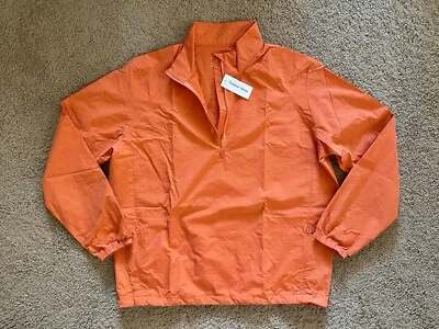 Size XXL, 3XL - Outdoor Voices Retro Nylon Quarter Zip Windbreaker Orange New - Image 1 of 4