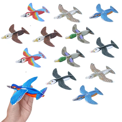 Pack de 6 Aviones Planeadores de Pájaros (16cm) - Planeadores Voladores de Poliestireno Surtidos - Imagen 1 de 4
