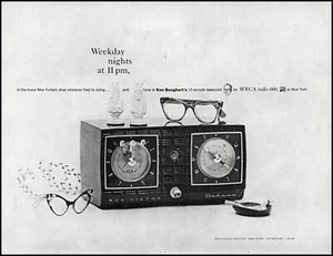 WRCA Radio 660 1956 Nueva York Ken Banghart noticiero retro foto impresión anuncio L13 - Imagen 1 de 1