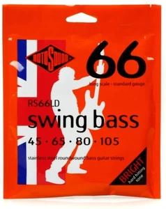 Rotosound RS66LD 'Swing Bass 66' Stainless Steel 4-String Bass strings 45-105 - Picture 1 of 2