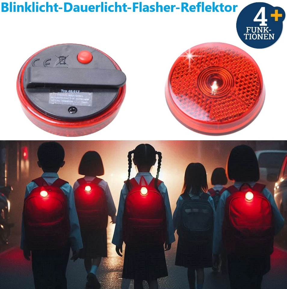 LED Licht Lampe Tonister Ranzen Tasche Schultasche Rucksack Schulweg Sicherheit - Bild 1 von 1