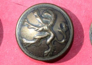 BOUTON UNIFORME MILITAIRE BELGIQUE LION LEOPARD BATAILLON D'ADMINISTRATION BELGE - Picture 1 of 2