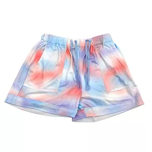 BTFBM Womens Size M Sleep Lounge Shorts Drawstring PocketsTie Dye Multicolor - Picture 1 of 12