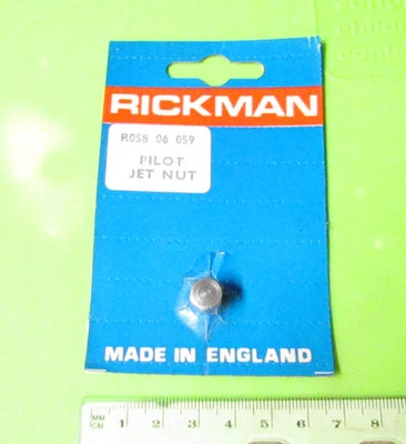 Carburador piloto tuerca a chorro Rickman Montesa NOS 250 VR MX Amal 389 p/n R058 06 059 Foto 1 de 3