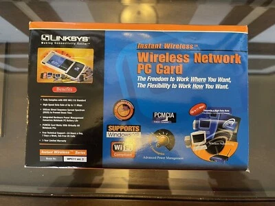 Brand New Linksys Instant Wireless Network PC Card WPC11. Version 3 - Image 1 of 4