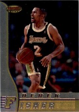 1996-97 Bowman's Best Basketball Derek Fisher RC Los Angeles Lakers #R15