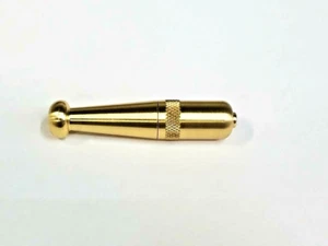 SOLID BRASS ZEPPELIN PIPE* MADE IN USA* SNEAK *TOKE *HIGH QUALITY BULLET - Picture 1 of 5