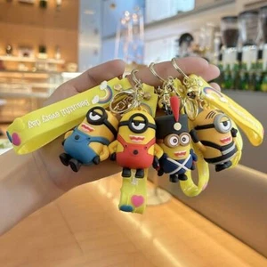 NEW Novelty Minions Keyring Gift Keychain Pendant Bag Charm Birthdays Gift Kids. - Picture 1 of 16