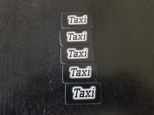 5 Scotland Yard Black & White Taxi Fare Tickets -VGC- Board Game Parts Modern - Picture 1 of 1