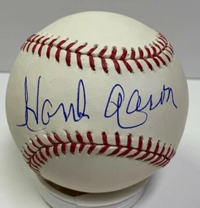 Bravos HENRY HANK AARON Firmado Oficial MLB Béisbol AUTO #1 - Cerveceros - JSA - Imagen 1 de 2