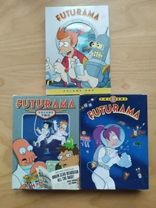 Lot Of 3 FUTURAMA DVD Box Set Vol. 1 2 3 Futurama Animation TV Series 11 Discs - Foto 1 di 24