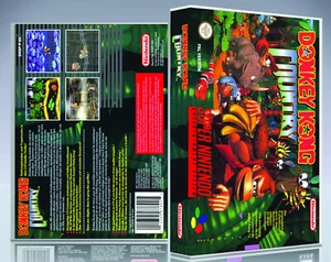 Boitier DONKEY KONG COUNTRY. SANS LE JEU. PAL FR. SUPER NINTENDO. - Photo 1/8