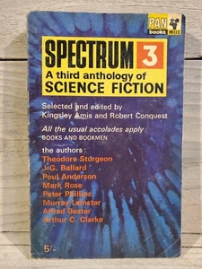 Kinglsey Amis & Robert Conquest - Spectrum 3 sci-fi anthology (Pan, 1966) - Imagen 1 de 3