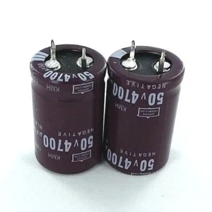 4700uF 50V (2x) Electrolytic Capacitors 50V 4700uF Volume 22x35 mm - Picture 1 of 3