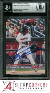 2017 LANSING LUGNUTS #8 VLADIMIR GUERRERO JR. RC BGS AUTHENTIC AUTO - Picture 1 of 4
