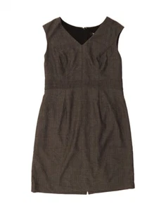 MOSSIMO Womens Sheath Dress US 14 XL Grey Herringbone Polyester NM01 - Picture 1 of 3