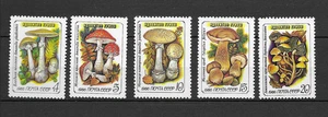 Russie CCCP 1986 champignons série de 5 timbres neufs MNH /TE5604 - Foto 1 di 1