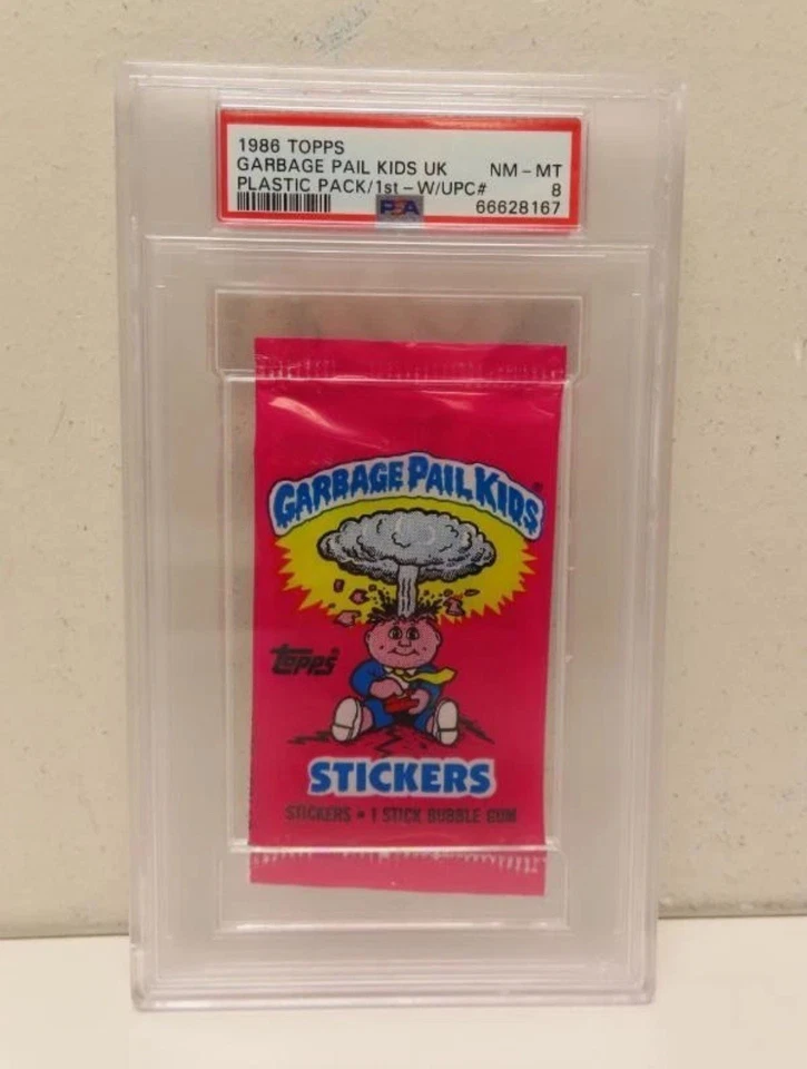 1986 Topps Garbage Pail Kids UK 1st Series With UPC # Plastic Pack PSA8 NM-MT - Image 1 of 1