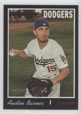 2019 Topps Heritage High Number Black Border /50 Austin Barnes #597 - Image 1 of 2